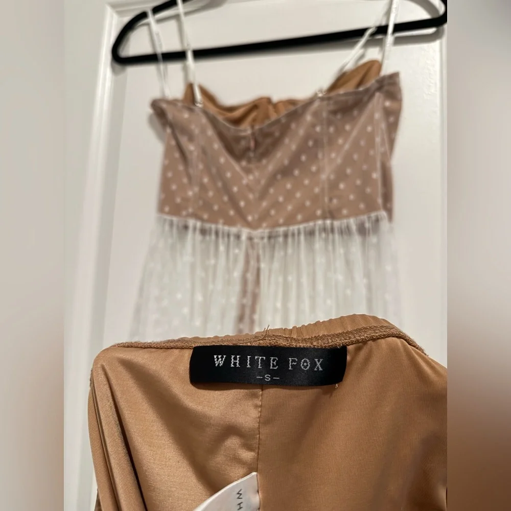 White Fox White Mesh Maxi Dress Size Small (Totally Bangin’) - Picture 2 of 5